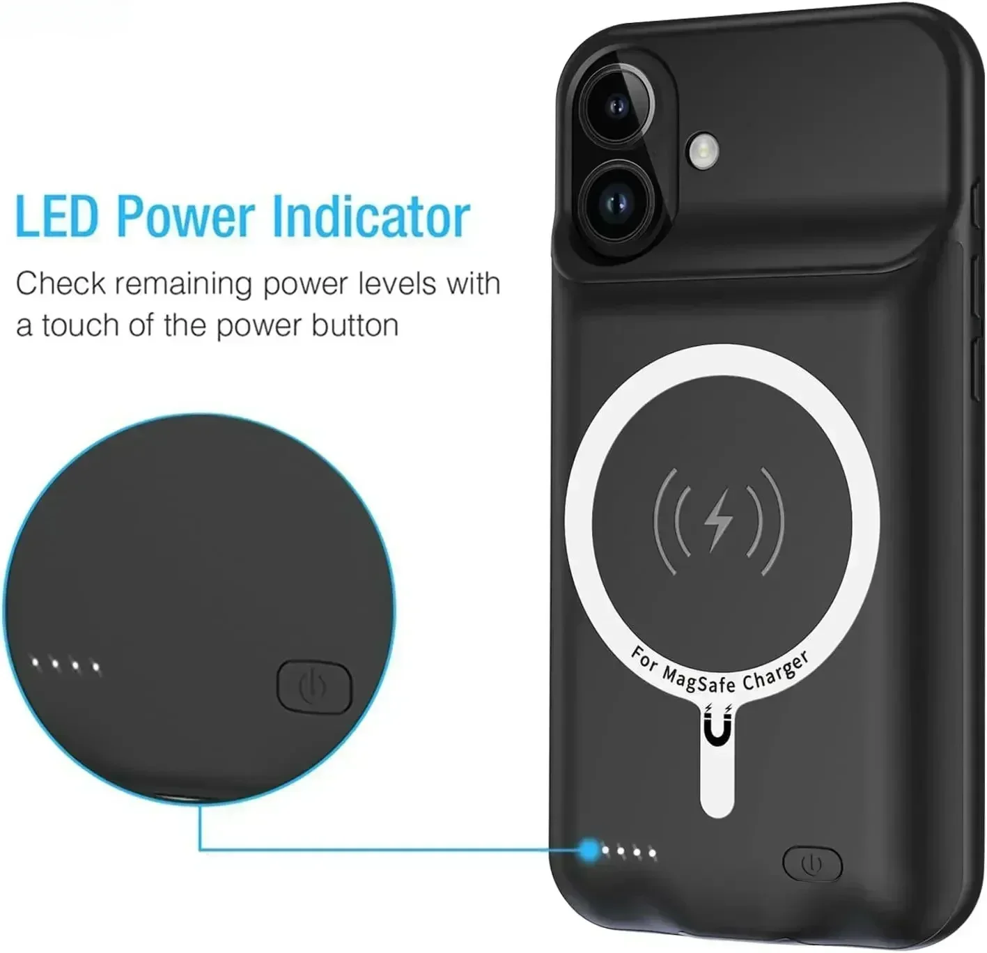 10000mah Magnetic Wireless Charger Power Bank for IPhone 16 Pro Max 12 13 14 Plus 15 Pro Max for Magsafe Power Case PowerBank 2
