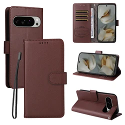 Luxury Litchi Pattern RFID Blocking Wallet Leather Case with Magnetic Flip Cover for Google Pixel 10 (Brown)