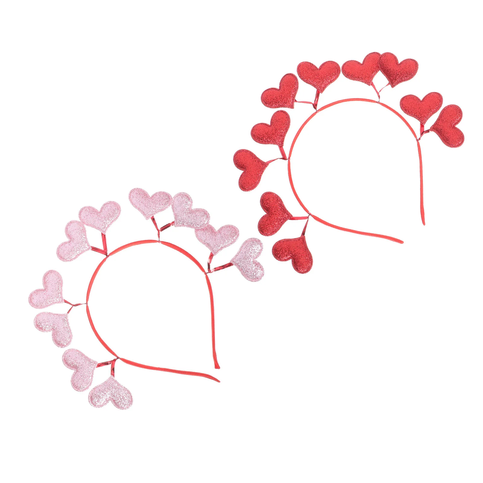 

Headbands Adorable Party Headdress Heart Hair Bands Party Heart Hair Hoops Love Heart Hair Decors