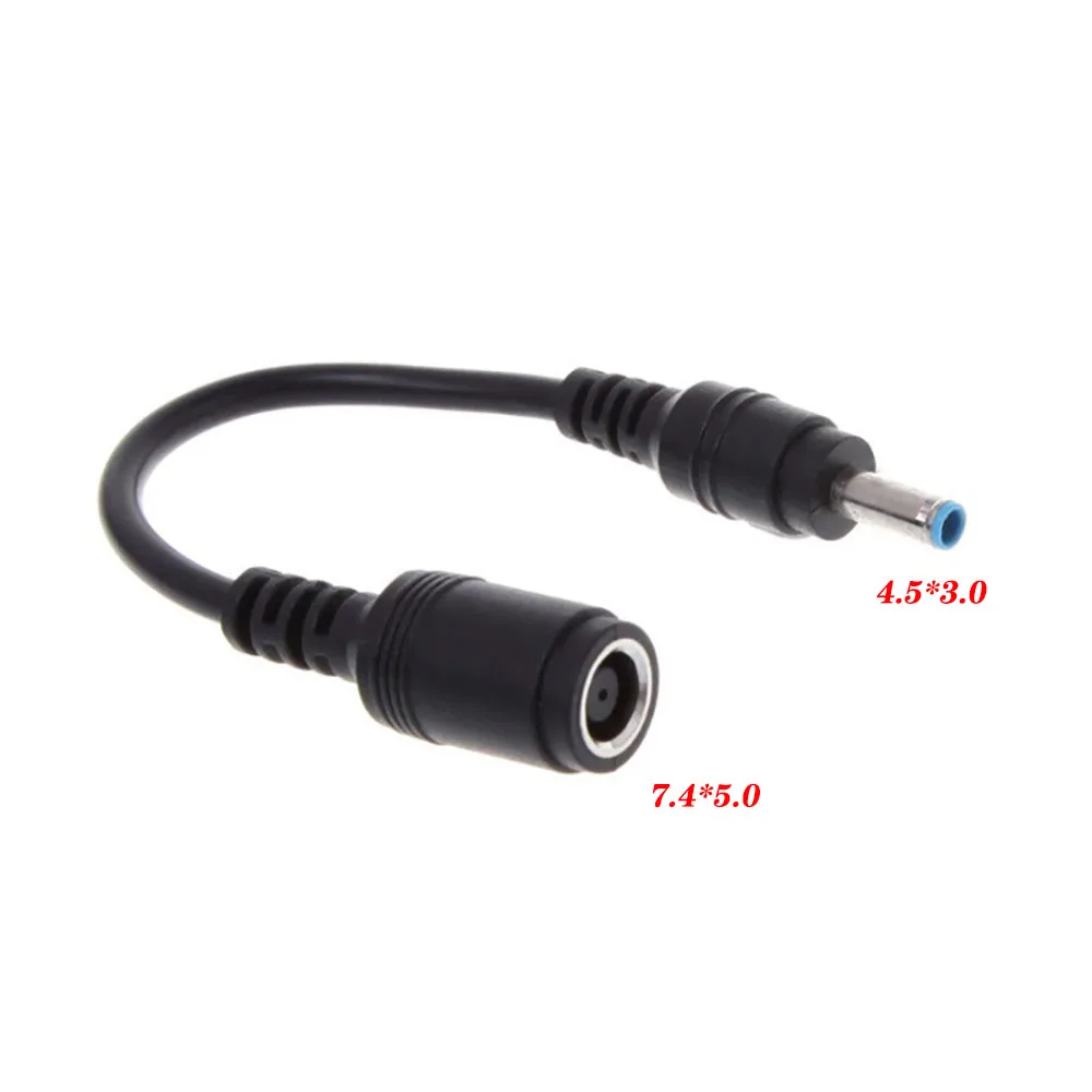 Description Picture 3 of item1-5pcs 7.4*5.0 to 4.5*3.0mm DC power charger converter an excellent alternative DC adapter connector cable for HP Iconic Brand Blue Tips