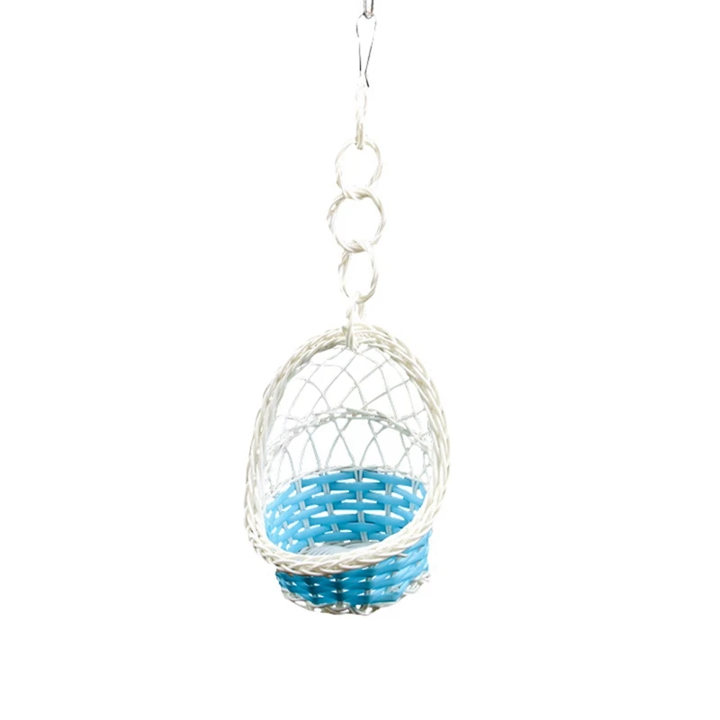 Bird Nest Swing Toys Parrot Basket Cradle Weaving Bird Nest Hammock Cage Hanging Hammock Hamster Garden Decoration Pet Supplies