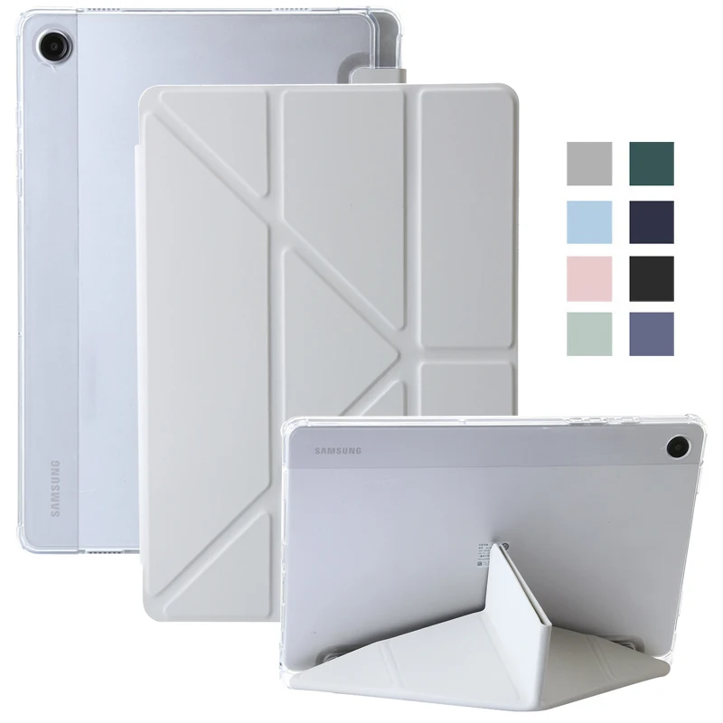 Tablet com Suporte de Caneta Transparente Acrílico Funda para Samsung Tab a9 Plus Tab a9 8.7 11 Case de