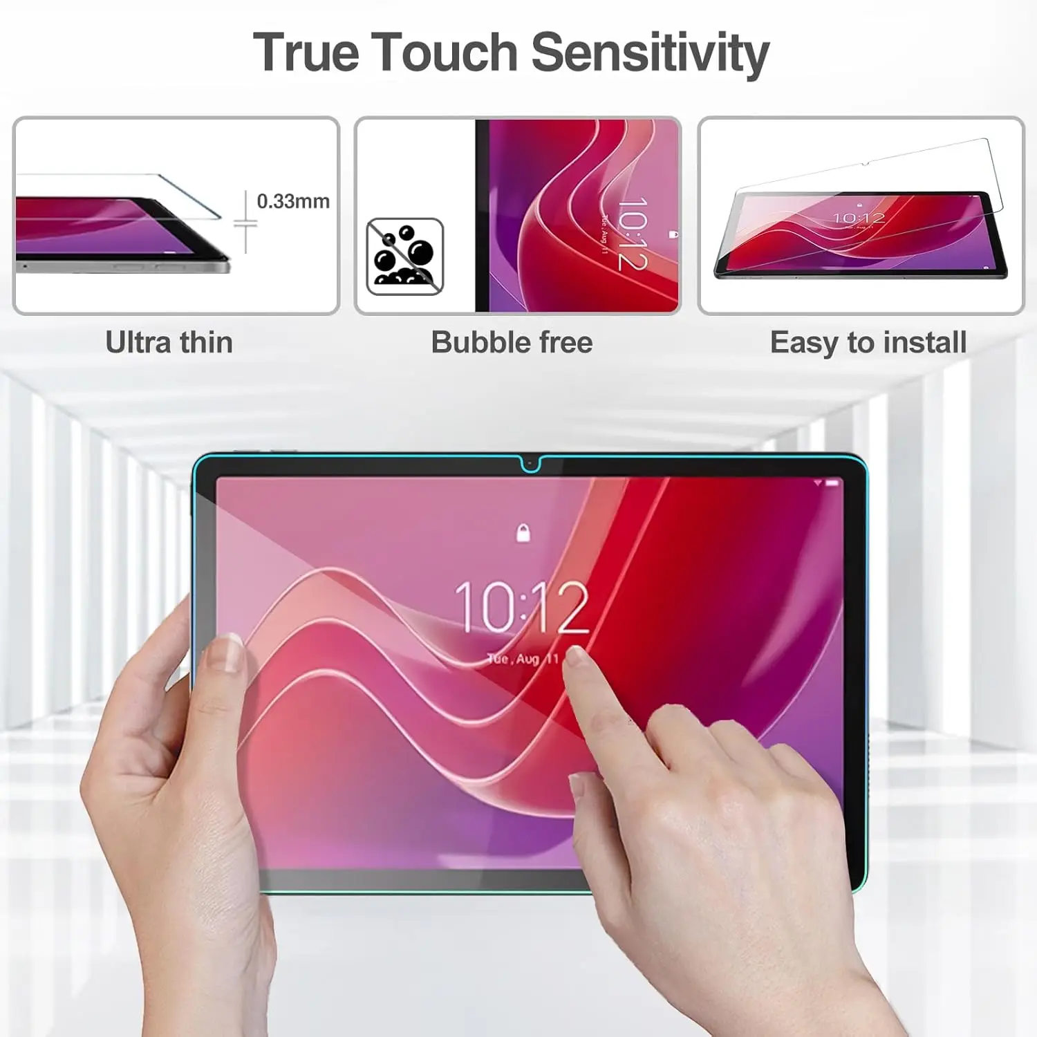 2-Pack 9H Tempered Glass Clear Anti-Scratch Screen Protector
