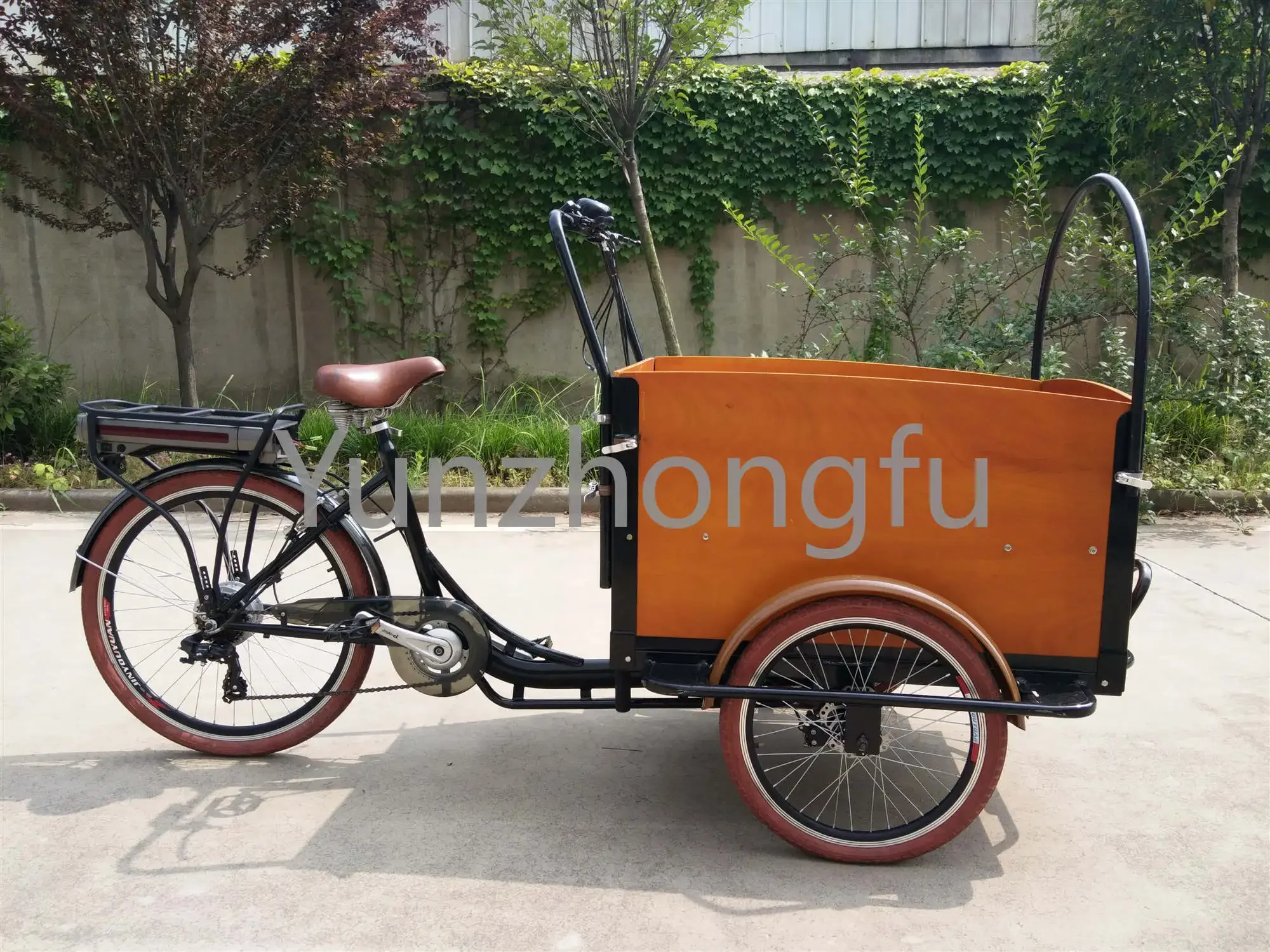 Alibaba Cargo Bicycle For Sale Cargo Bike Family Use Three Wheel