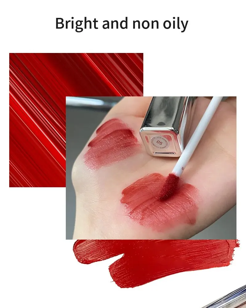 Toot dodot820 floral zentrum spiegel lip gloss ist hell und nicht ölig, feuchtigkeit spendend und farb anzeige. Die Lippen sind wässrig, tr – Detail 2