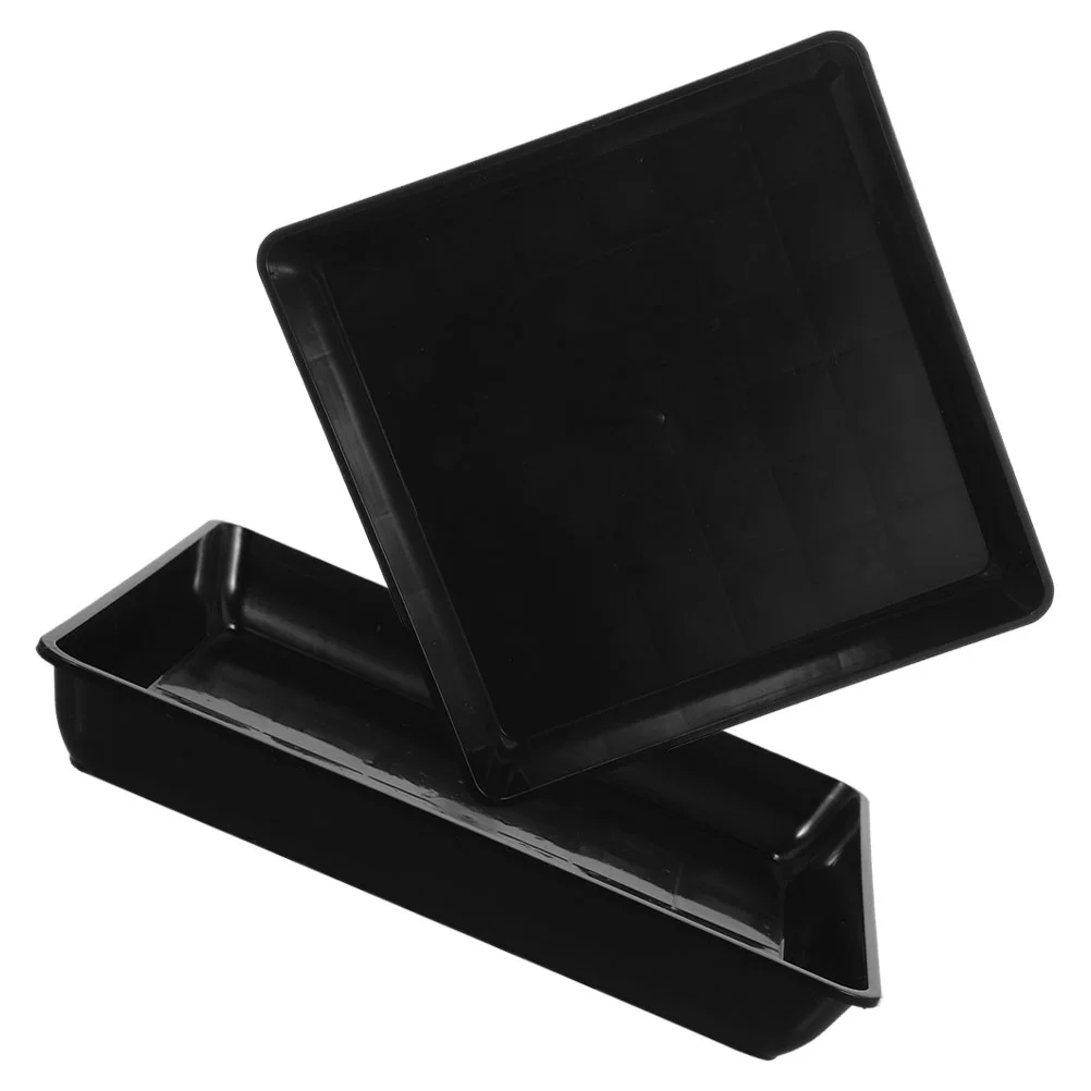 

2 Pcs Flower Pot Base Planter Trays for Indoor Plants Plate Saucer Drainage Pp Saucers