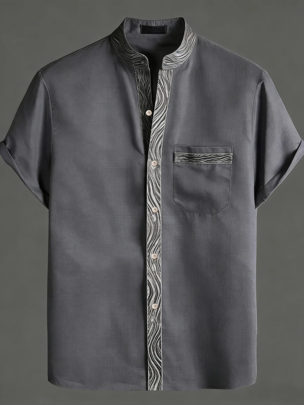 الرجال الرجعية العرقية الطبيعية متعدد الألوان ثلاثية الأبعاد الكتان المطبوع قميص غير رسمي هاواي النشاط في الهواء الطلق ملابس قصيرة الأكمام رجالي بالنسبة لك