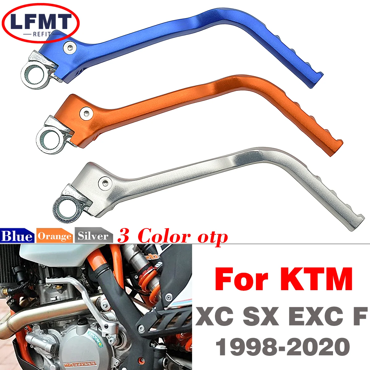 

For KTM XC SX EXC EXCF SXF XCF XCFW XCW 250 300 350 450 500 530 Motorcycle CNC Forged Kick Start Starter Lever Pedal 1998-2019
