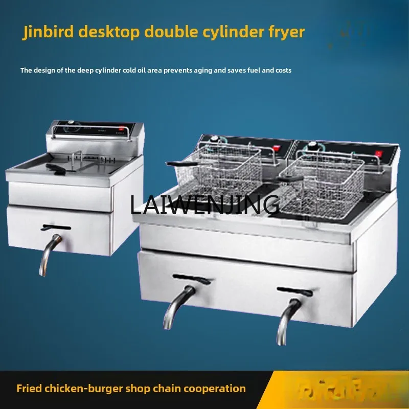 SGF Desktop Single Cylinder Fryer Commercial Fryer Deep Cylinder