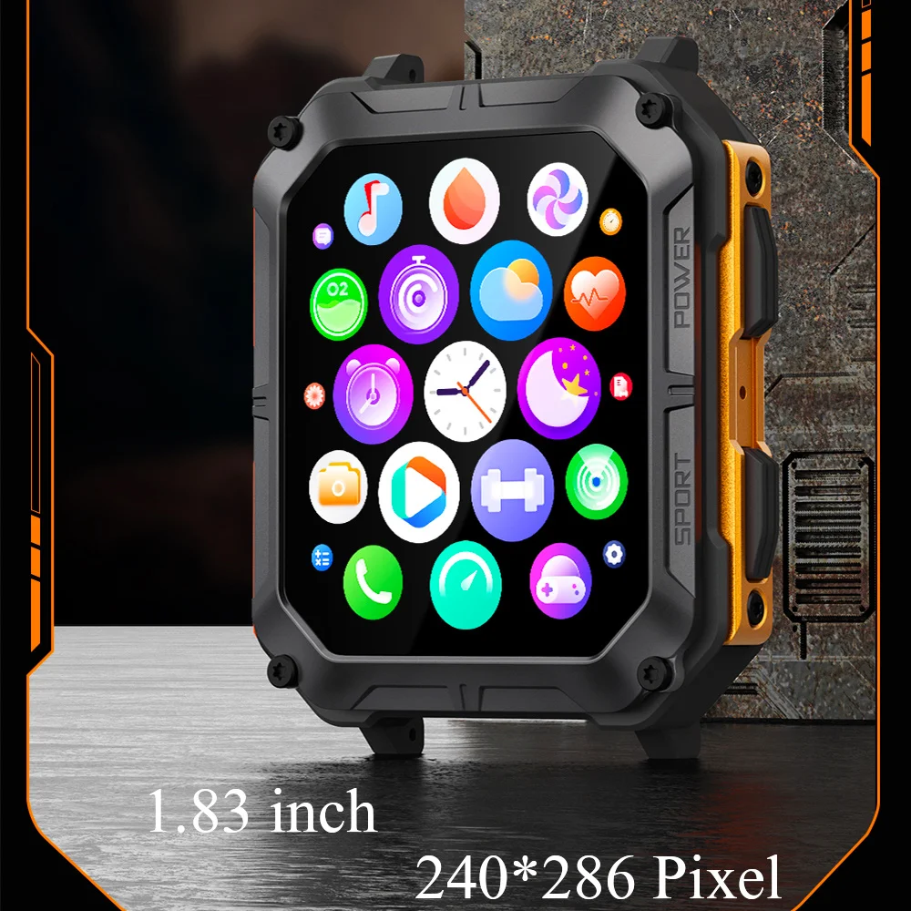 Ʈ ġ  ȭ IP68 ƮϽ  ߿  ð C20  Smartwatch 1.83 ġ 240*290 HD
