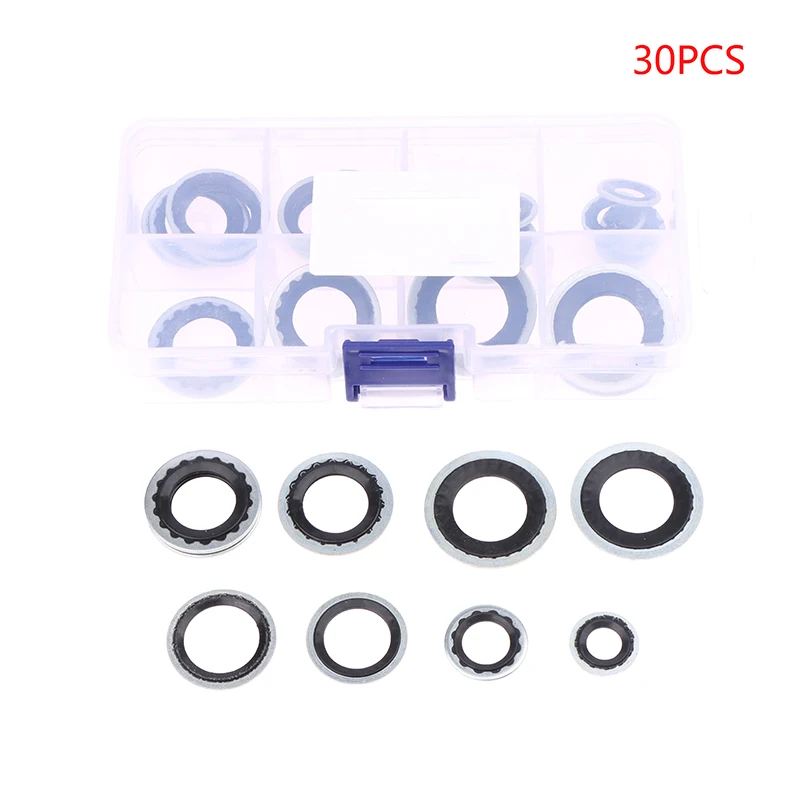 Sealing Gaskets 30pieces For Automotive Air Conditioning Systems Expansion Valve Gaskets Pipe Head Compressor