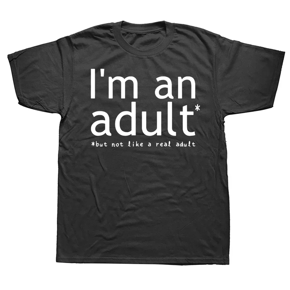 

I'm An Adult Technically Funny 18th Birthday Gift T-Shirt for Women Men Sayings Quote Letter Print Tee Top 18 Year Old Clothes
