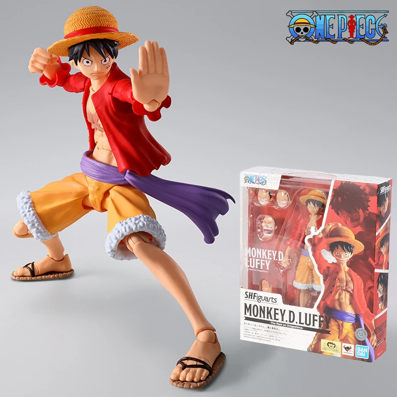 

Bandai S.H.Figuarts Luffy Action Figure Anime One Piece Monkey D Luffy Figuras Toys PVC Collection Model Original Gift for Kids