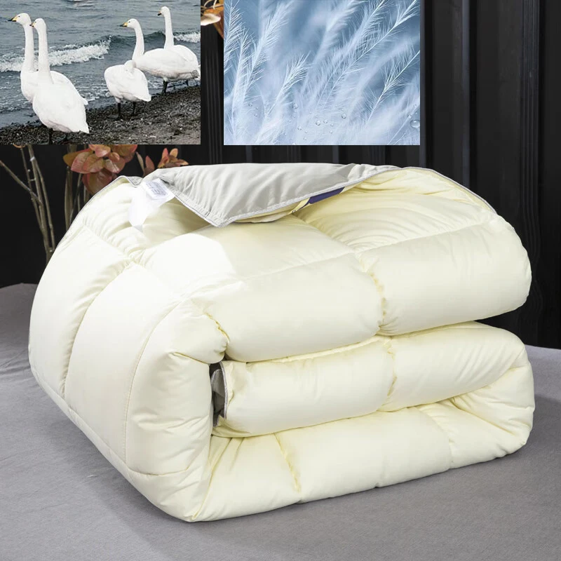 

goose down comforter winter 5kg 4kg 3kg duvets edredones down quilt blankets thick duvet pink and grey blue Beige bed chunky