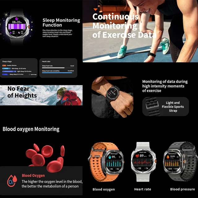 Smart Watch For Samsung Galaxy Watch 7 Ultra Men GPS Tracking NFC Control Smart Watch Health Tracker BT Call Smart Watch 2024 3