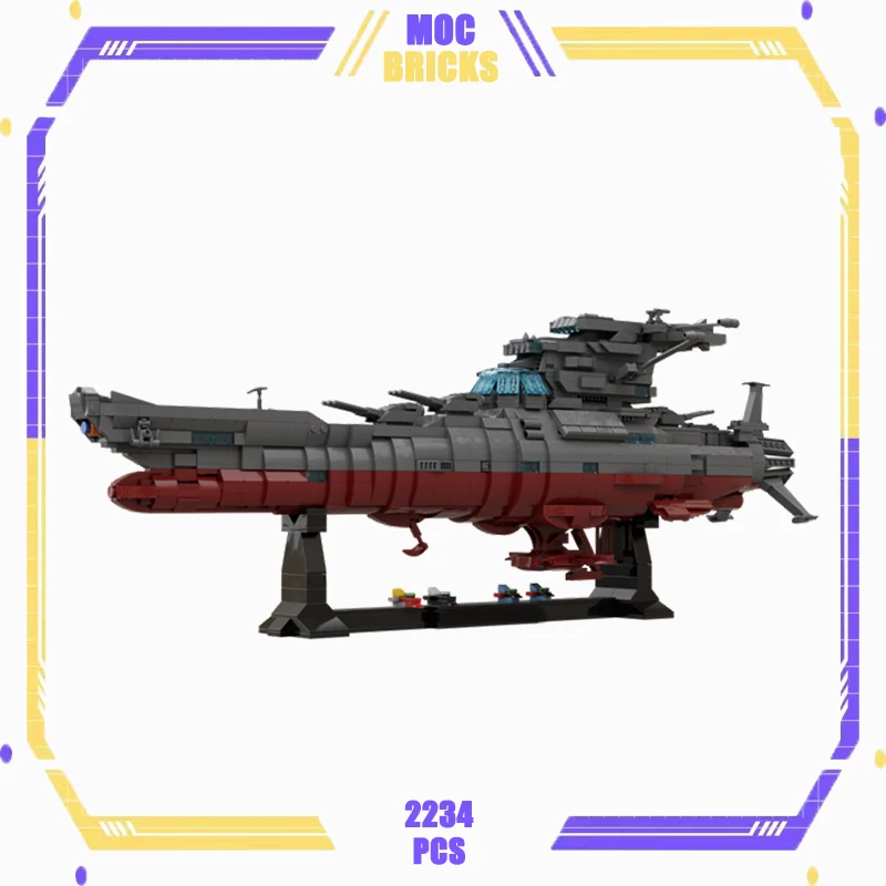 

Moc Building Blocks Space Battleship Model Series Galactica Technical Bricks DIY Assembly Famous Toys For Childr Holiday Gifts