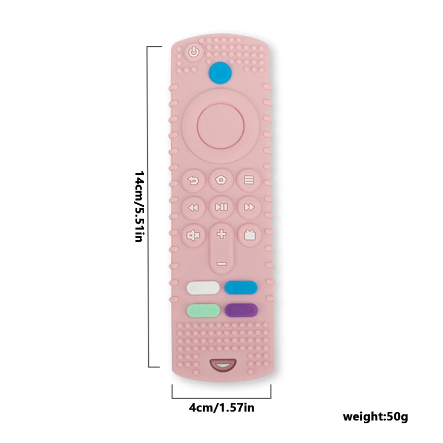 Silicone teether baby anti-eating hand teething stick toys simulation TV remote control teether high quality teether