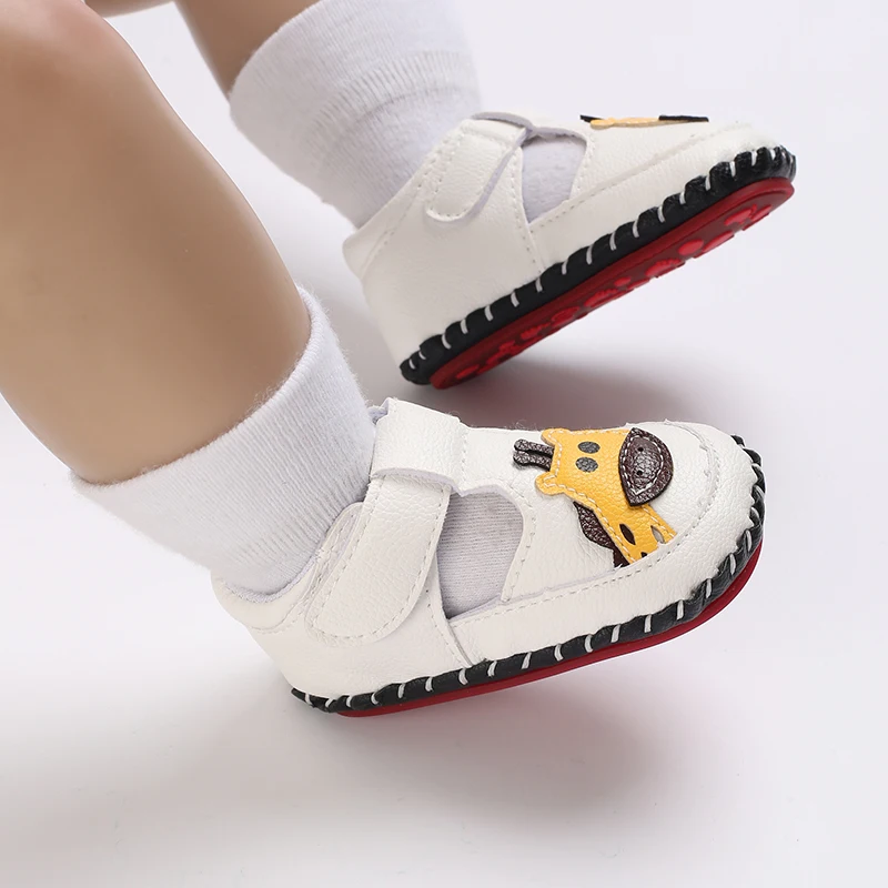 Summer Baby Shoes Fashion Casual Cartoon Giraffe Baby Sandals 0-18M Baby Boys Rubber Sole Anti slip Walking Shoes 5
