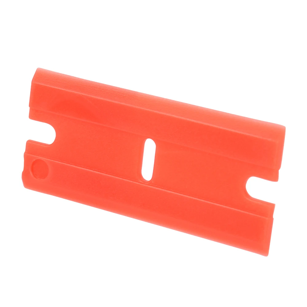 Double Edged Plastic Razor Blade Lable Clean Razor Glue Remover Window Glass Clean Scraper Car Wrap Sticker Squeegee razor blade scraper vinyl squeegee window tinting squeegee window scraper tool scraper tool kit window scraper razor blade scrapers car film scraper window tint squeegee car vinyl scraper 100pcs