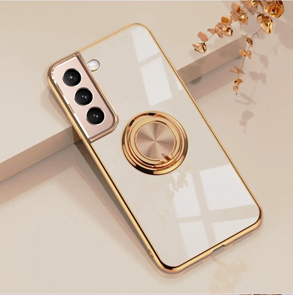 Galvanizáló gyűrűtartó állványtok Samsung Galaxy S22 S21 S20 FE S10 Plus Note 9 10 20 Ultra A32 A42 A52 A82 A33 A53 A73 készülékhez_voghion.com