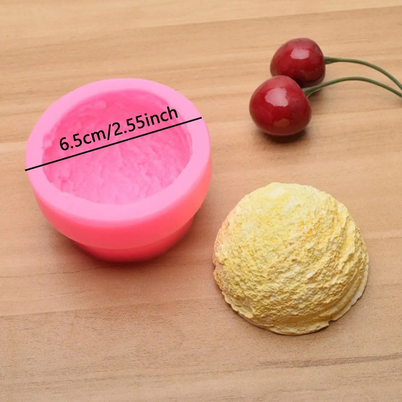 Silicone Mold Cake Mold Silicone Candle Mold Aromatherapy Candle Mold Silicone Candle Molds Candle Mold Beeswax Mold Ice Cream Silicone Mold Scented Candle Aroma Stone Plaster Dessert Cake 3D Ornaments Resin Clay Food Simulation Decoration