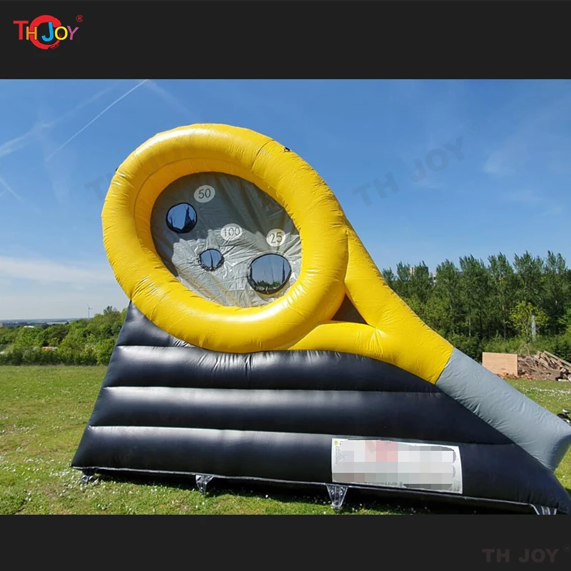 

Free Air Shipping 2024 New Carnival Game Giant Outdoor 5x3m Inflatable Tennis Racket Beating Game
