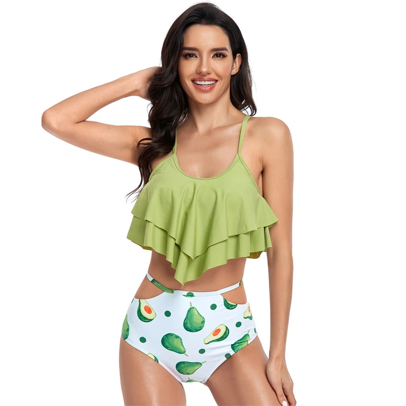 

2022 May Beach Swimsuits For Girls Black Swimsuit With a High Waist Bandeau Monokini Shoulder Swimsuit Bikini Brazilian