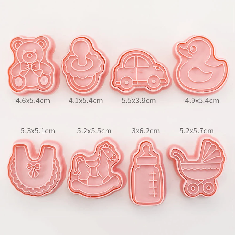 Lovely Sitting Baby Bear Cookie Cutter and Stamp for Baby Birthday