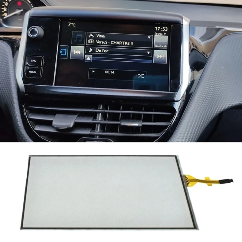 

7Inch Touchscreens Digitizer for 208 2008 308 C5 C4L C3XR Radio Navigation Replace LAM070G004A Drop Shipping