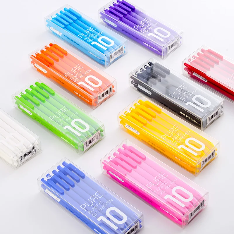 10pc Original Kaco Pen 0.5mm Gel Pen Signing Pen Core Durable Signing Pen Refill Smooth School OfficeWriting Stationery Supplies