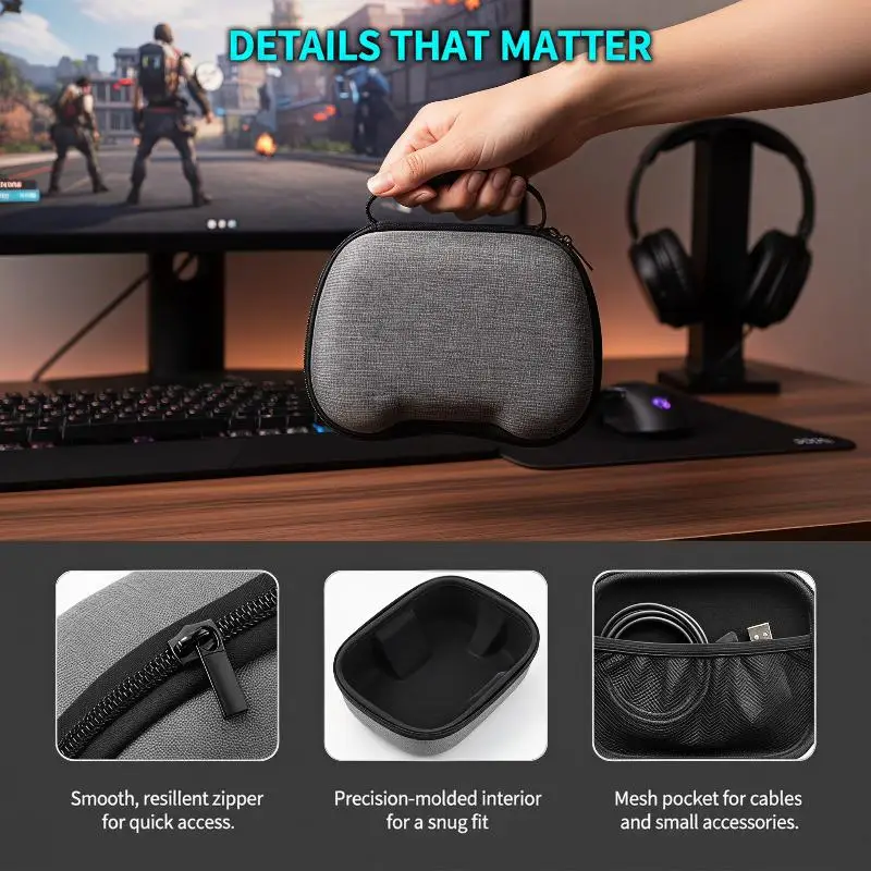 Gaming Accessories Hard Storage Case Organizer Box Game Controller Pack Compatible With
