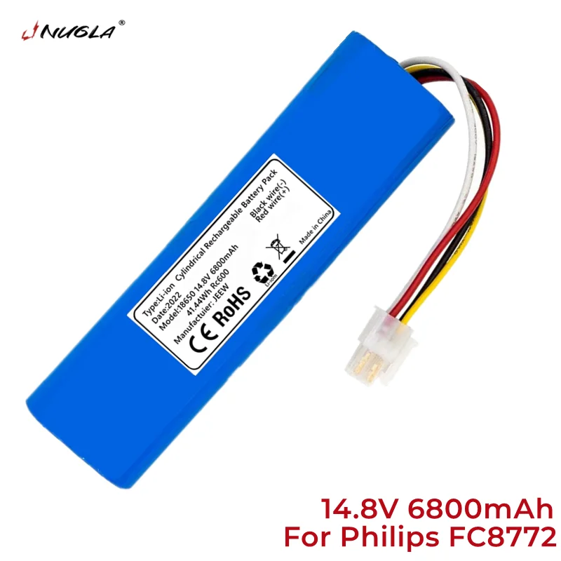 

Verbesserte 6800mAh batterie für Philips Smartpro kompakte haushalt reinigung roboter FC8705, FC8710, FC8772, FC8776, FC8700