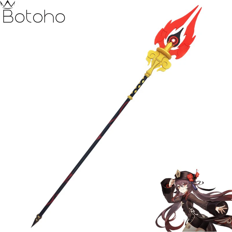 

Game Genshin Impact HuTao Cosplay Props 180cm Long Wood Canes Weapon For Adult Hallowee Carnival Party Props Costume Accessories