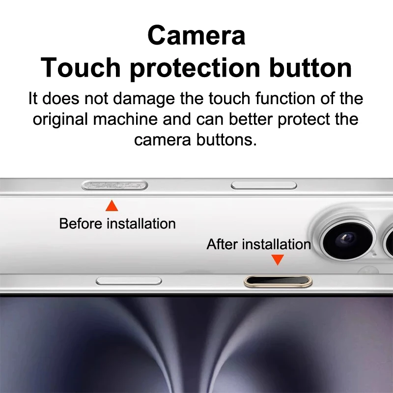 Luxury Camera Control Capture Button Cover Sensitive Smart Island Metal Camera Control Capture Button Protector Accessories