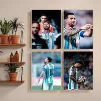 ⁦ملصقات جدارية ذاتية اللصق لليونيل ميسي | Lionel Messi Self-Adhesive Art Wall Sticker Poster⁩ - الصورة ⁦2⁩