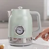1.7L Retro Electric Kettle With Thermometer 304 Stainless Steel Fast Water Boiling For Tea/Coffee Kettle Auto Power-off 1800W 2