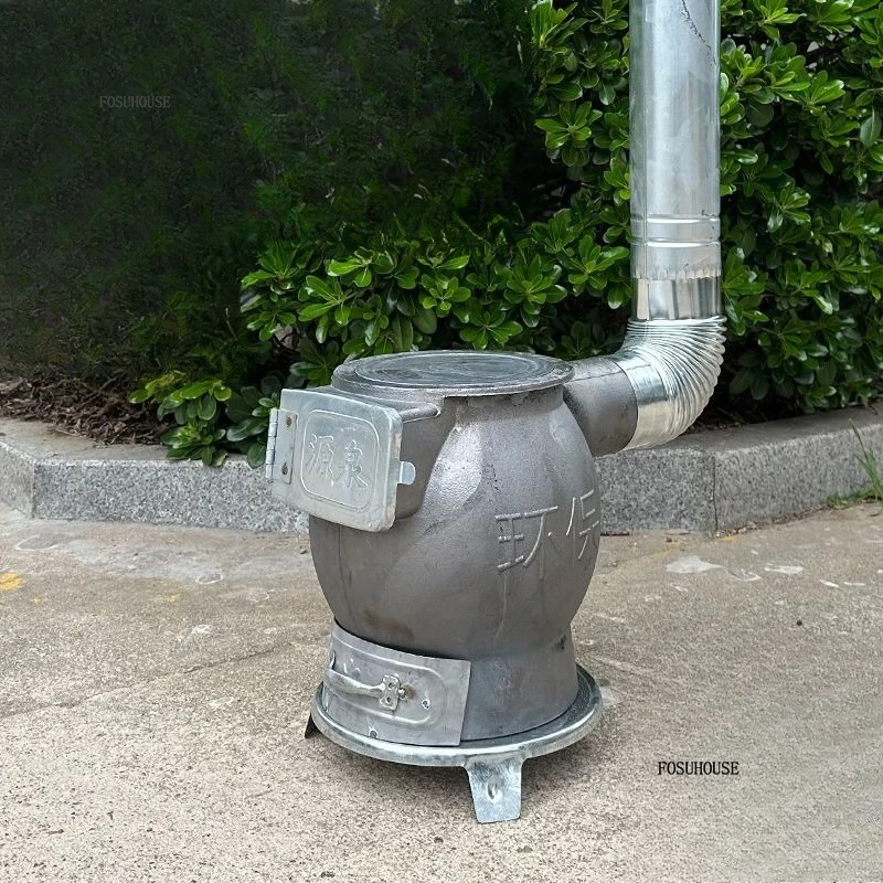 เตาเผาไม้กลางแจ้ง เตาเหล็กหล่อ เตาไม้แบบหนา เตาถ่าน เตาถ่านหิน เตาแก๊สในร่ม เตาอเนกประสงค์ DD 1