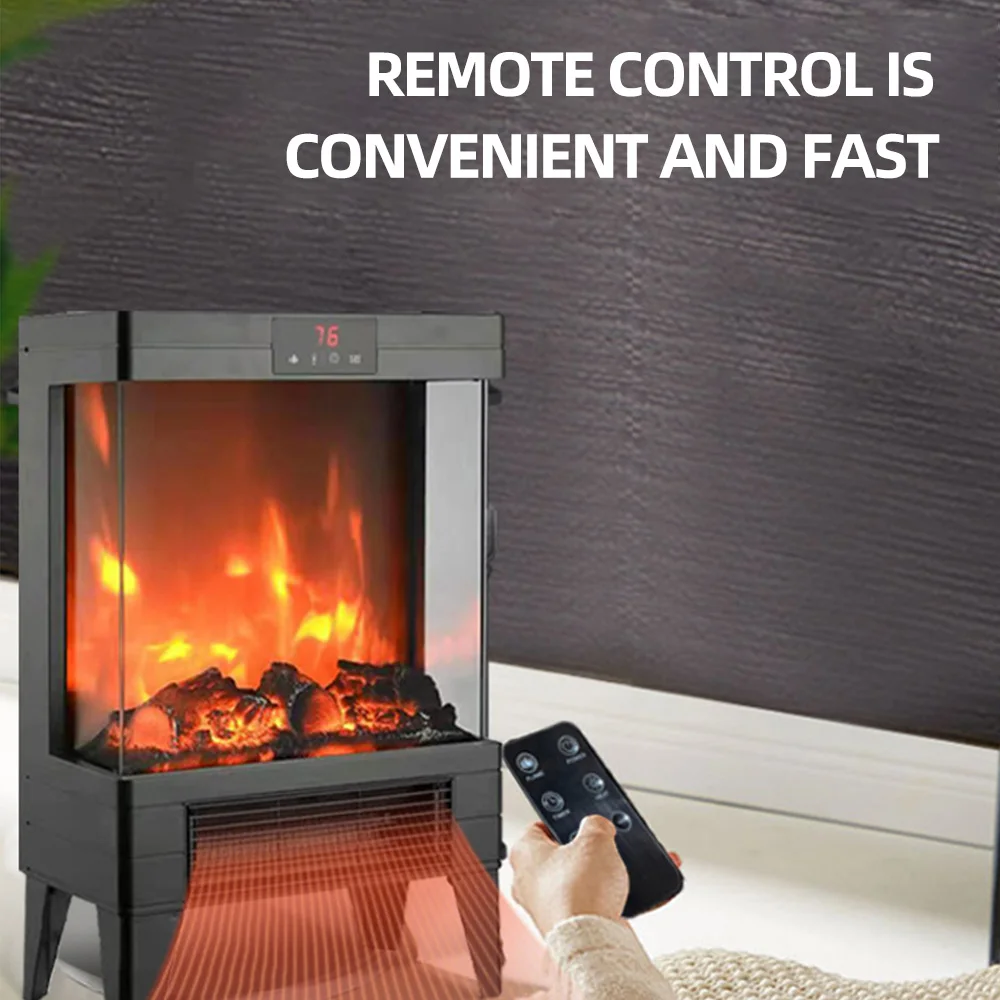 Household Indoor Smokeless Electric Fireplace Heating 3D Flame Mountain  multifunctional Energy saving Fan heater - AliExpress