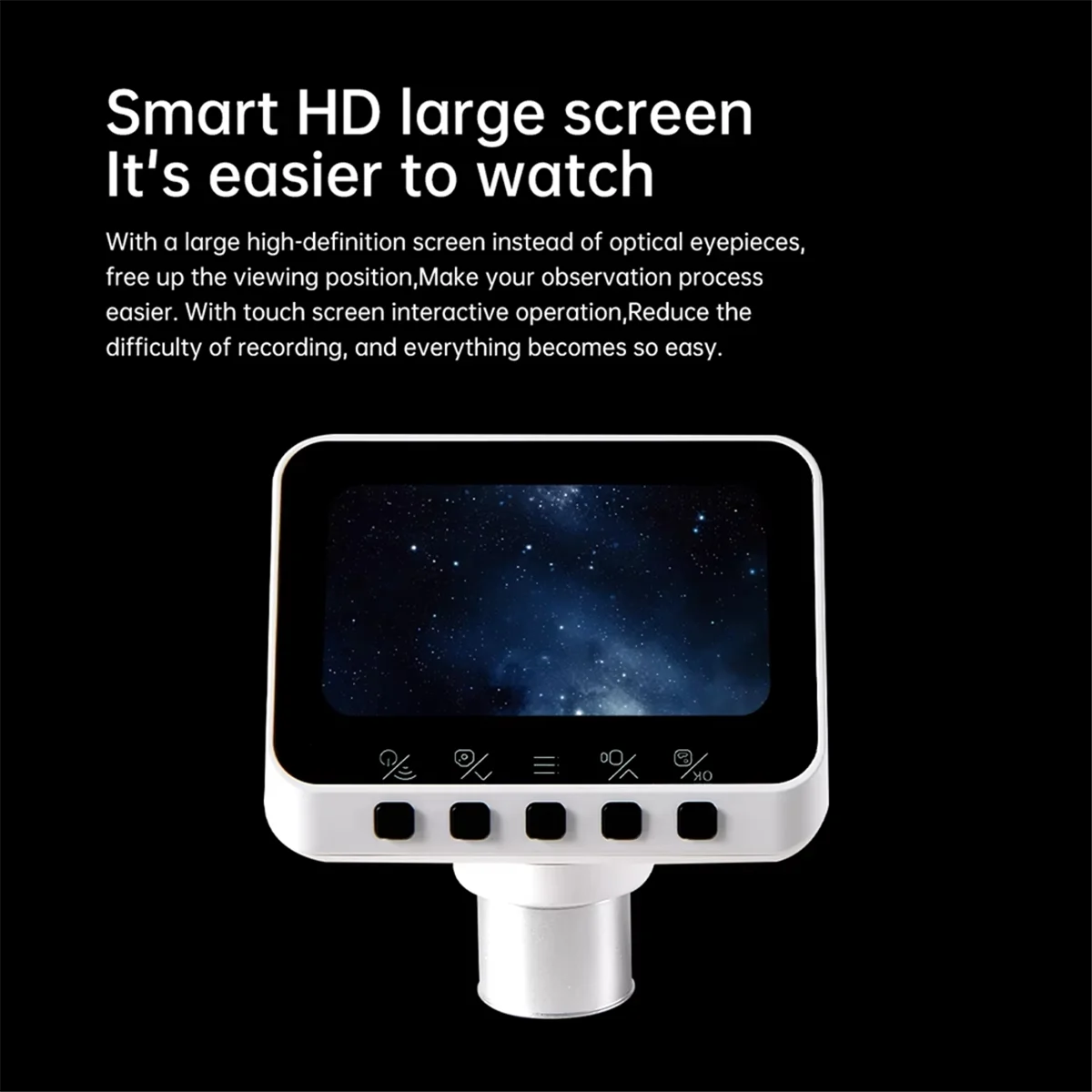 A04R-30070 WIFI Electronic Eyepiece for Astronomical Telescope Monocular 70MM Large-Aperture for Stargazing Bird Watching