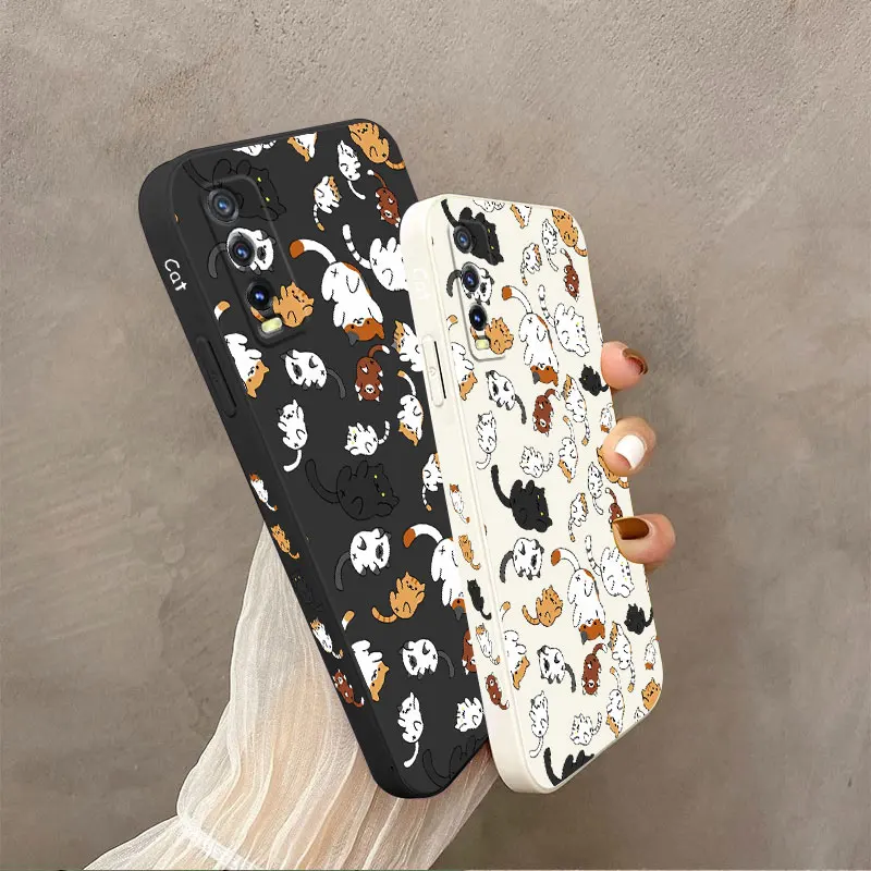 Cat-Themed Rolling Phone Case Cover