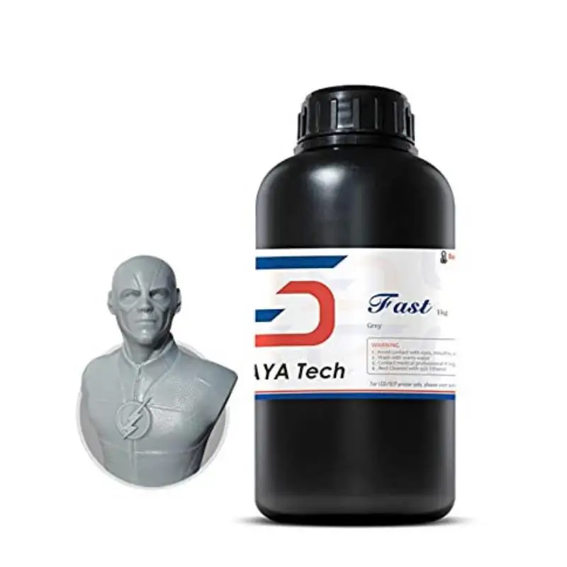 

New Tech ABS-Like 3D Printer Resin Fast Grey 405nm UV-Curing Non-Brittle Standard Photopolymer For LCD DLP 3D Printing