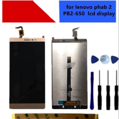 Оригинальный 6 4 lcd для lenovo phab 2 PB2-650 PB2-650M PB2-650N Полный ЖК-дисплей + сенсорный экран
