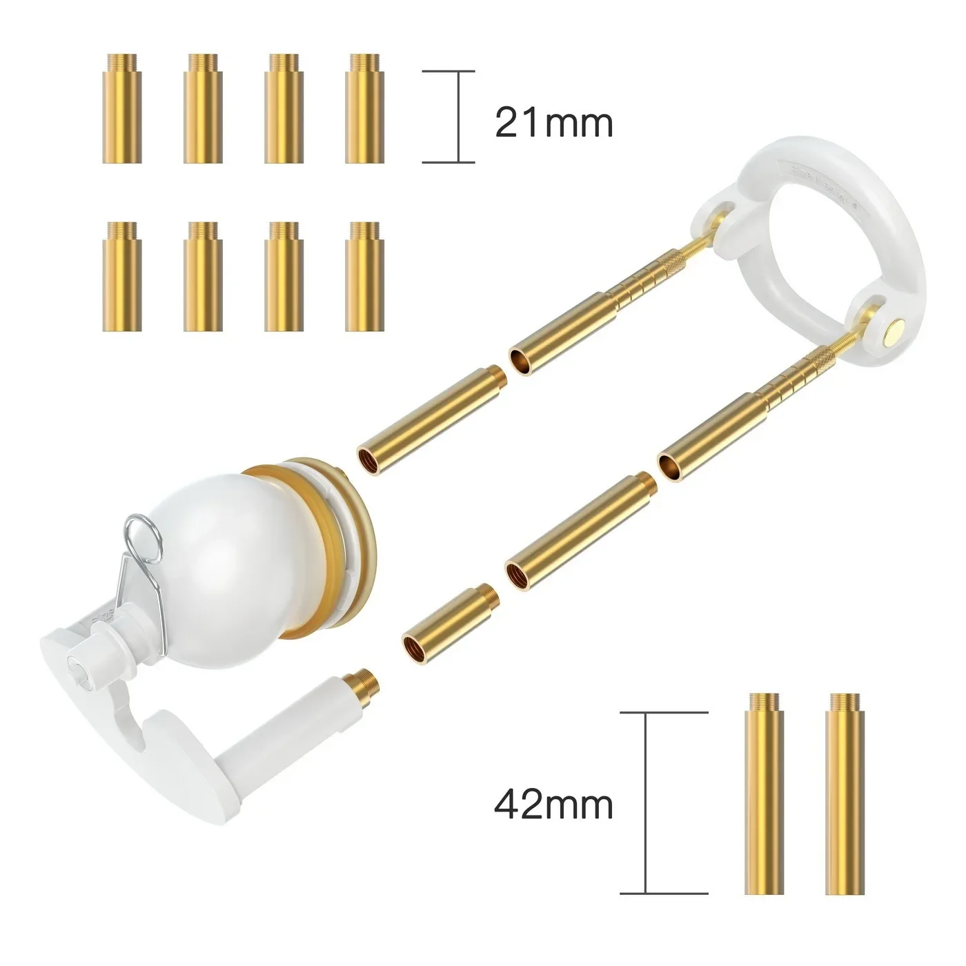 Penis enlargement device stretch clamp vacuum cup men growth traction device