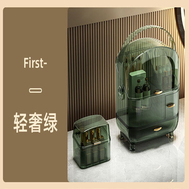 New Acrylic Transparent Cosmetic Storage Box Bathroom Makeup Storage jewelry organizer for cosmetics Box