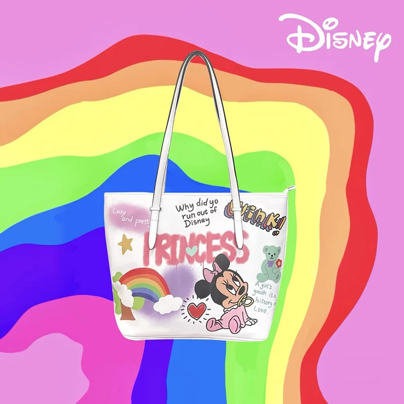 disney-mickey-mouse-women's-handbag-cartoon-canvas-tote-bag-for-girls-anime-single-shoulder-bag-multifunctional-lunch-bag-gifts