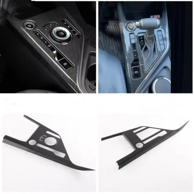 Couvercle Décoratif Fibre Carbone Pour Levier De Vitesse Kia Niro 2022-2025 - En ABS, Adhésif 3M, Facile à Poser - 9