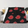 Black and Red Cloud Throw Blanket Decorative Bed Blankets Sofa Blanket Luxury Thicken Blanket 1
