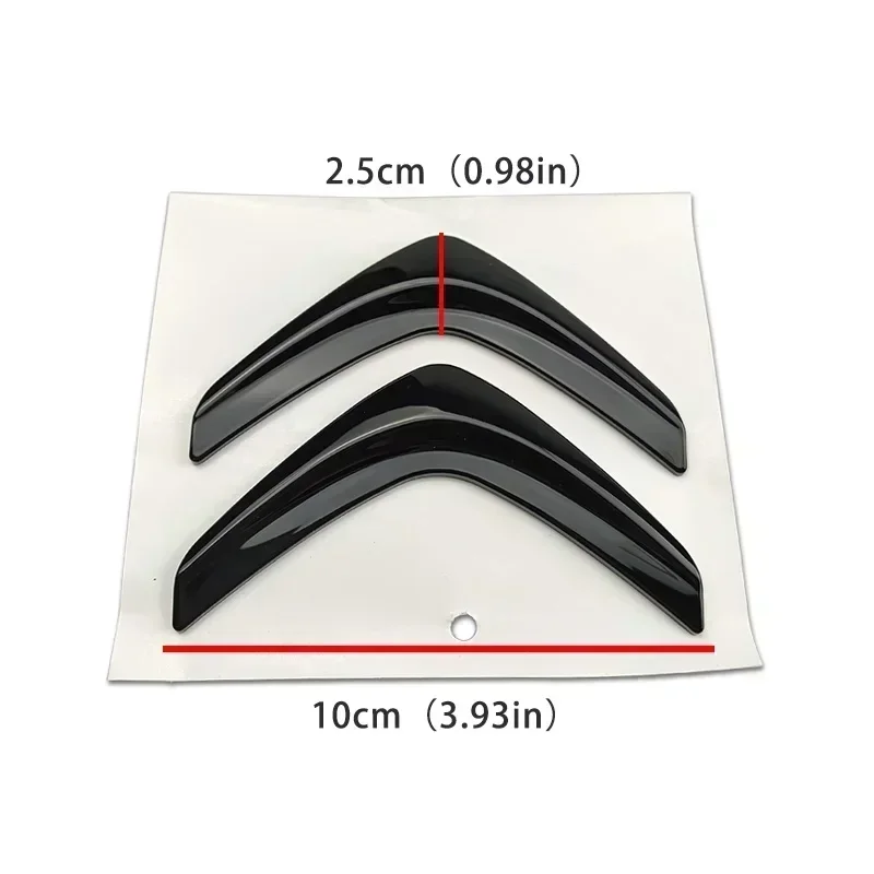 Citroen Elysee Berlingo Xsara C3 XR C4 Picasso Sega Aircross C5 자동 트렁크 수리 스티커 용 블랙 실버 자동차 후면 엠블럼 배지