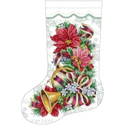 Festive Cartoon Pattern Cross Stitch Kit - DIY Embroidery Home Decor Gift Set for 14CT Unprinted (KB171)