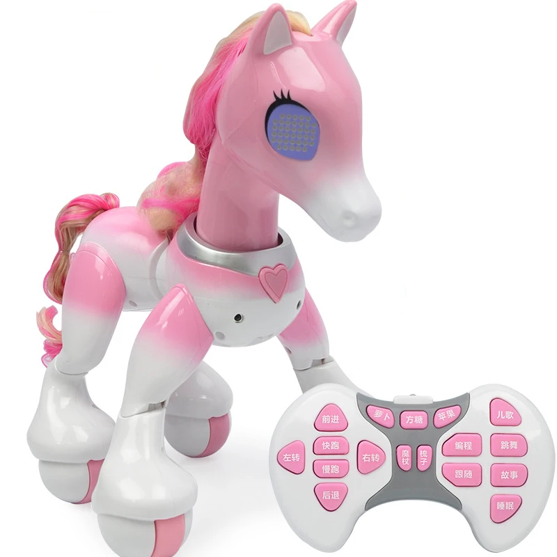 Electric Smart Remote Control Magic Unicorn Horse Children's Robot Touch Sensor Induction Electronic Pet Puzzle Children's Toy remote control pet toys